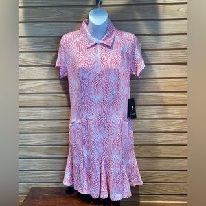 IBKUL Short Sleeve Godet Dress